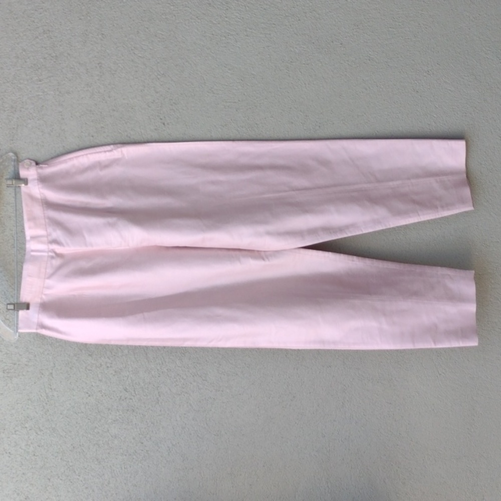 Vintage Jones New York Light Pink Silk  High-Waisted Pants M
